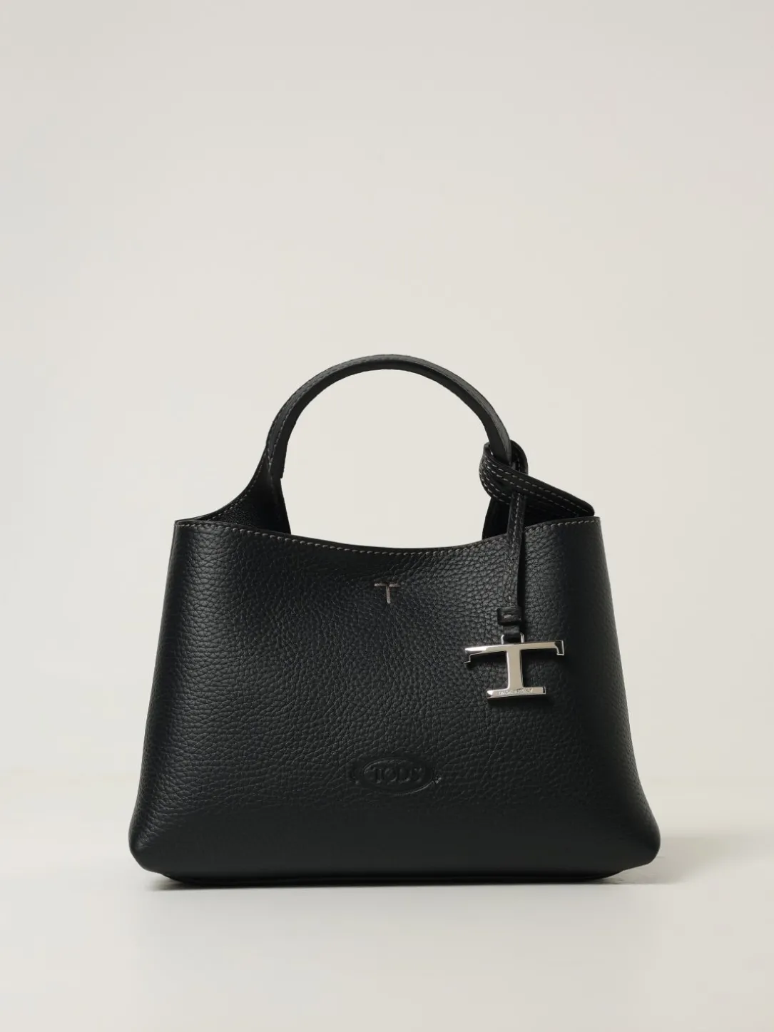 Borsa a mano in pelle di vitello a grana Tod's