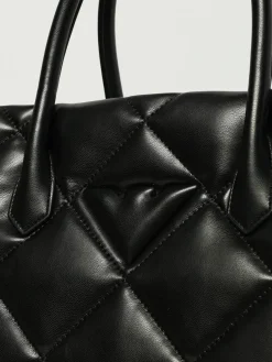 Borsa a mano in pelle matellasè Emporio Armani
