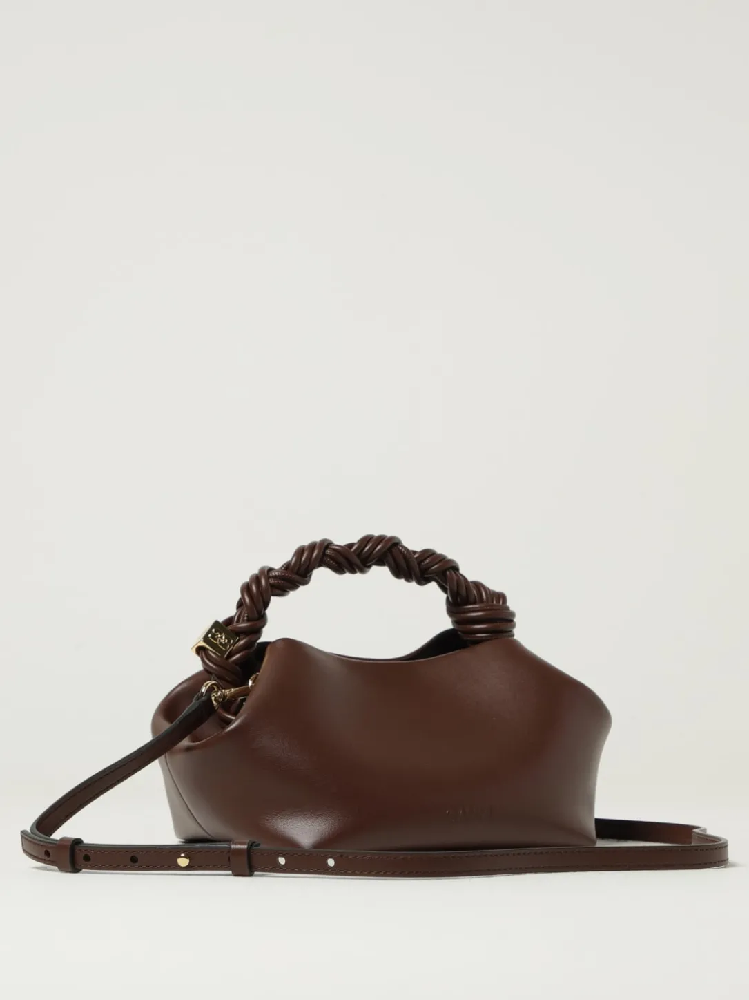 Borsa a mano in pelle riciclata Bou Ganni