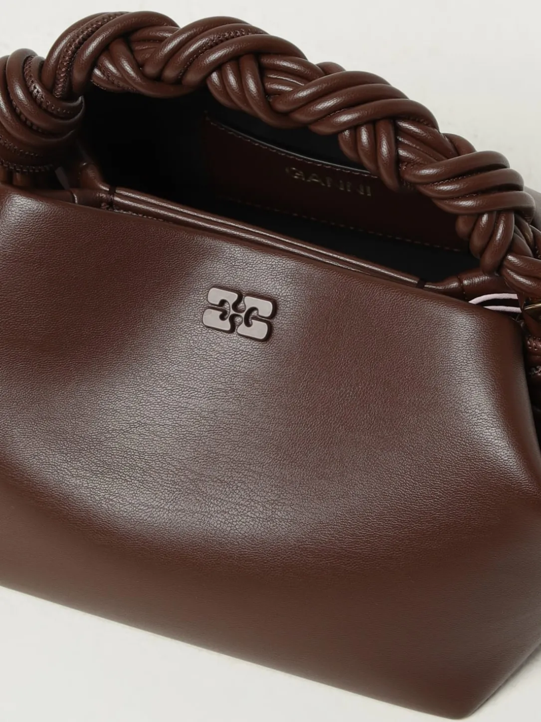 Borsa a mano in pelle riciclata Bou Ganni