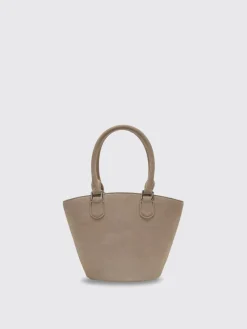 Borsa a mano in pelle scamosciata Self-Portrait