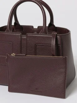 Borsa a mano in pelle sintetica con logo Elisabetta Franchi