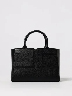 Borsa a mano in pelle sintetica con logo Elisabetta Franchi