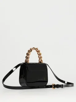 Borsa a mano in pelle verniciata Versace