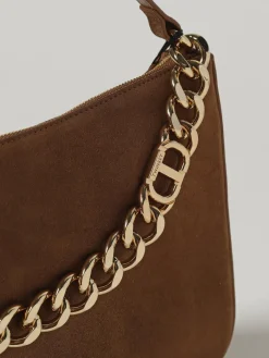 Borsa a mano Liliane in pelle scamosciata Twinset