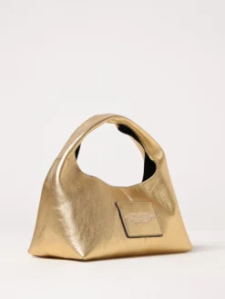 Borsa a mano Sack in pelle metallizzata Marc Jacobs