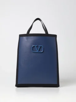 Borsa a mano tote in cotone e lino Valentino Garavani