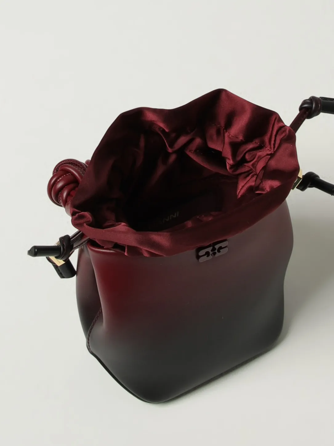 Borsa a secchiello Ganni Bou sfumata