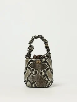 Borsa a secchiello Ganni Bou Snake
