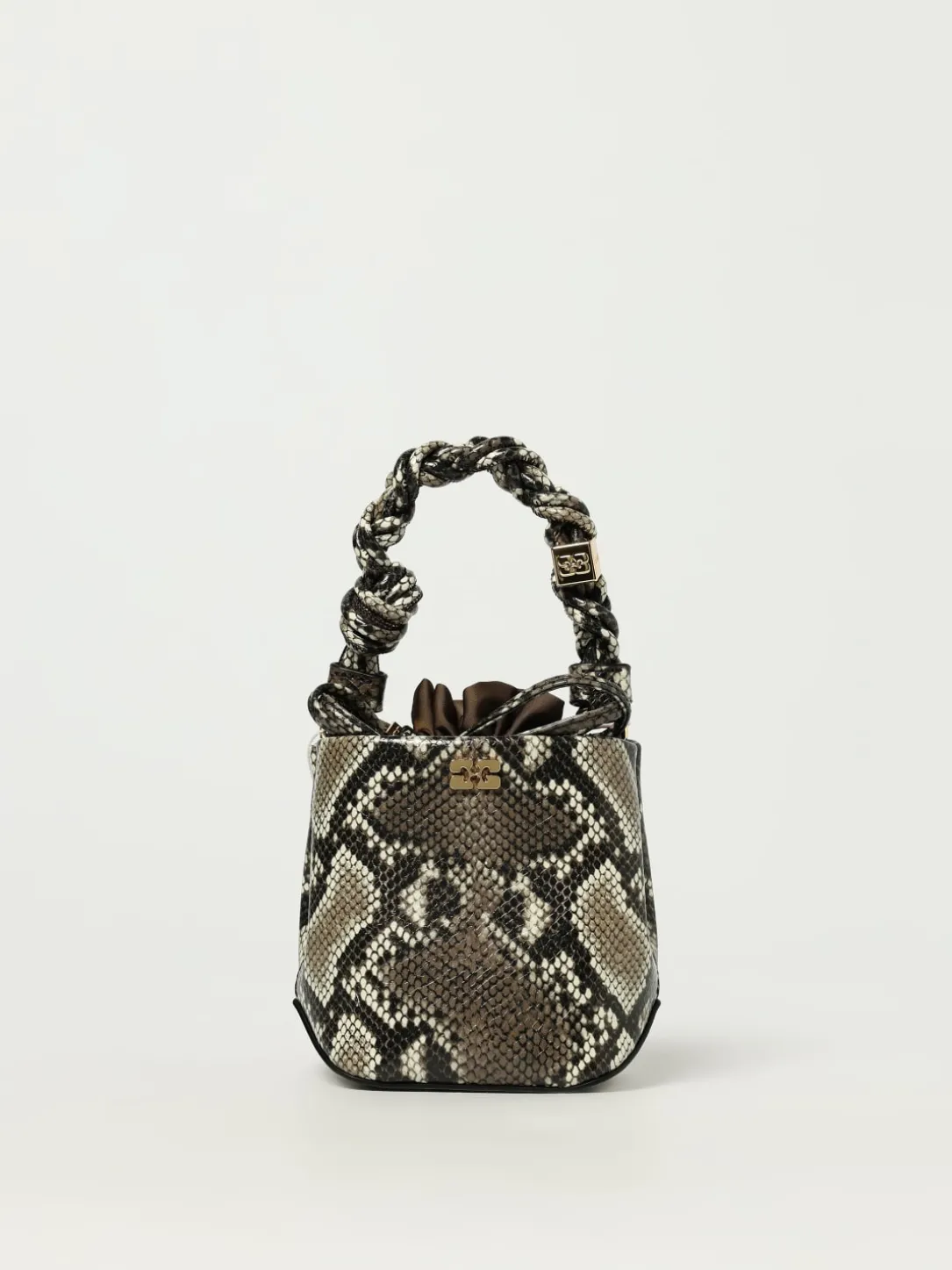 Borsa a secchiello Ganni Bou Snake