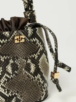 Borsa a secchiello Ganni Bou Snake