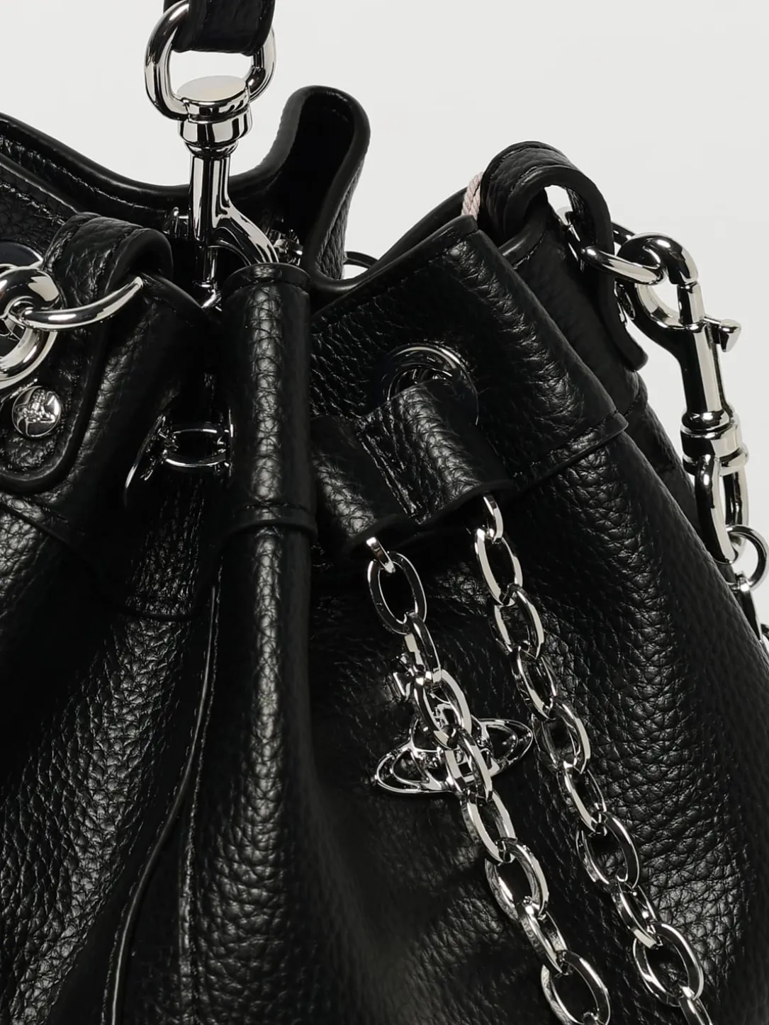 Borsa a secchiello Vivienne Westwood in pelle sintetica a grana