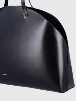Borsa a spalla Curve in pelle di vitello Jil Sander