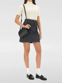 Borsa a spalla Demi Lune mini in pelle A.P.C.