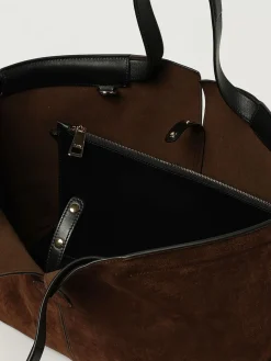 Borsa a spalla Di Folio in pelle di vitello scamosciata Tod's