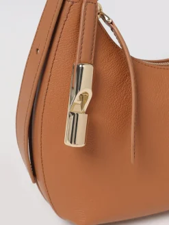 Borsa a spalla Goccia Furla in pelle martellata