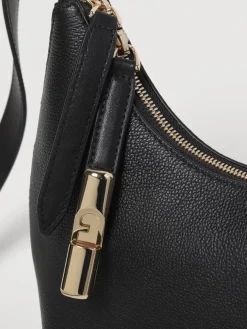 Borsa a spalla Goccia Furla in pelle martellata