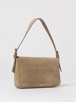 Borsa a spalla Harlow in pelle scamosciata Staud