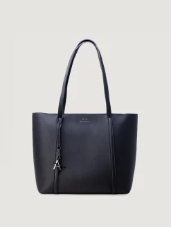 Borsa a spalla in eco-pelle a grana Armani Exchange