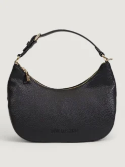 Borsa a spalla in pelle a grana Love Moschino