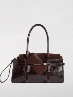 Borsa a spalla in pelle di vitello stampa cocco Dsquared2