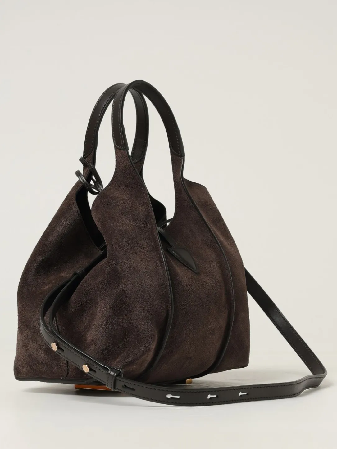 Borsa a spalla in pelle di vitello scamosciata T Timeless Tod's