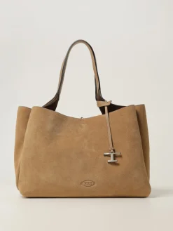 Borsa a spalla in pelle di vitello scamosciata Tod's