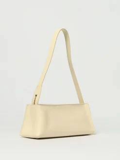 Borsa a spalla in pelle di vitello con logo Marni