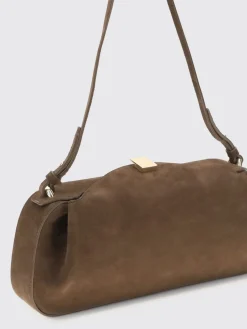 Borsa a spalla in pelle di vitello scamosciata Yuzefi