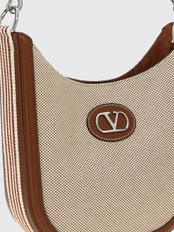 Borsa a spalla in pelle di vitello VLogo Valentino Garavani