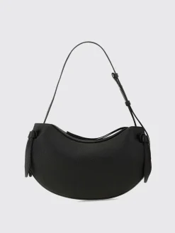 Borsa a spalla in pelle e camoscio Yuzefi