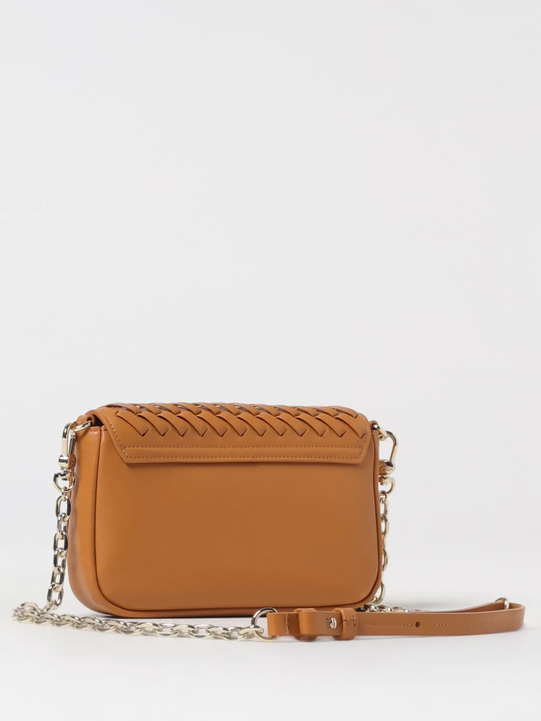 Borsa a spalla in pelle intrecciata Emporio Armani