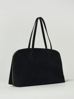 Borsa a spalla in pelle scamosciata Toteme