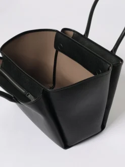 Borsa a spalla in pelle sintetica a grana Emporio Armani