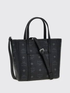 Borsa a spalla in pelle sintetica logata Mcm