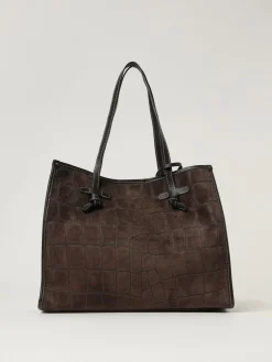 Borsa a spalla Marcella Gianni Chiarini in pelle scamosciata cocco