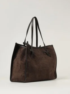 Borsa a spalla Marcella Gianni Chiarini in pelle scamosciata cocco