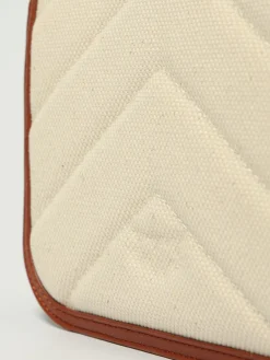 Borsa a spalla piccola Love Bag in canvas e pelle Pinko