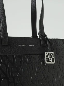 Borsa a spalla shopping logata Armani Exchange