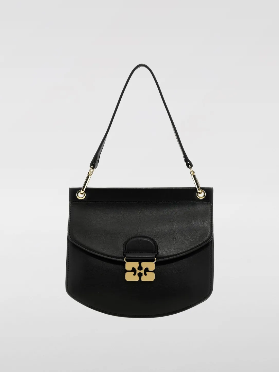 Borsa a spalla Small Ago-G Ganni in pelle riciclata