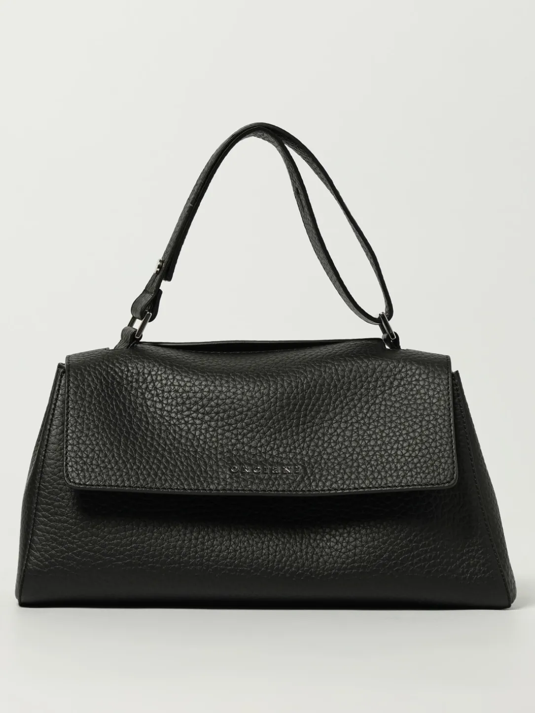 Borsa a spalla Sveva Longuette Soft in pelle martellata Orciani