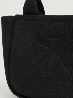 Borsa a spalla tote in cotone Calvin Klein