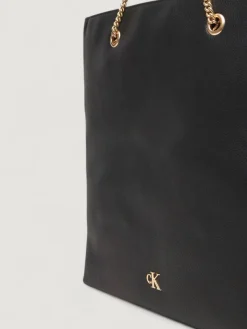 Borsa a spalla tote in pelle sintetica Calvin Klein