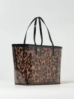 Borsa a spalla tote in pvc animalier Just Cavalli
