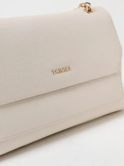 Borsa a spalla Twinset in pelle sintetica a grana