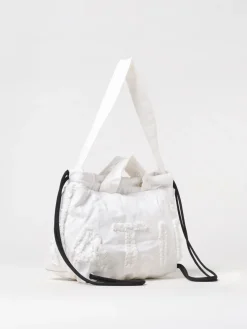 Borsa a spalla Vic Matiè trasformabile in canvas con logo sfrangiato