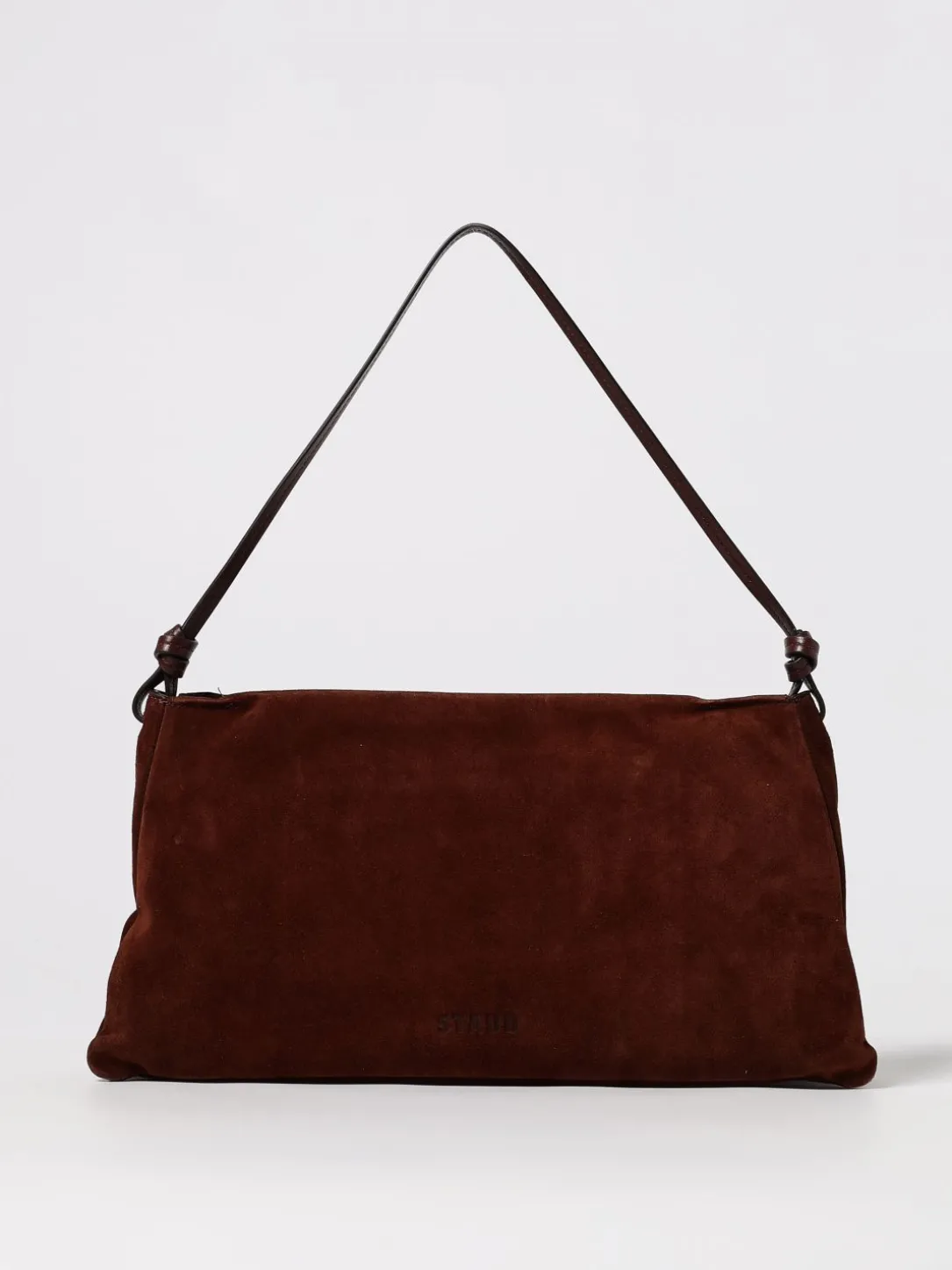 Borsa a spalla Wally in pelle scamosciata Staud