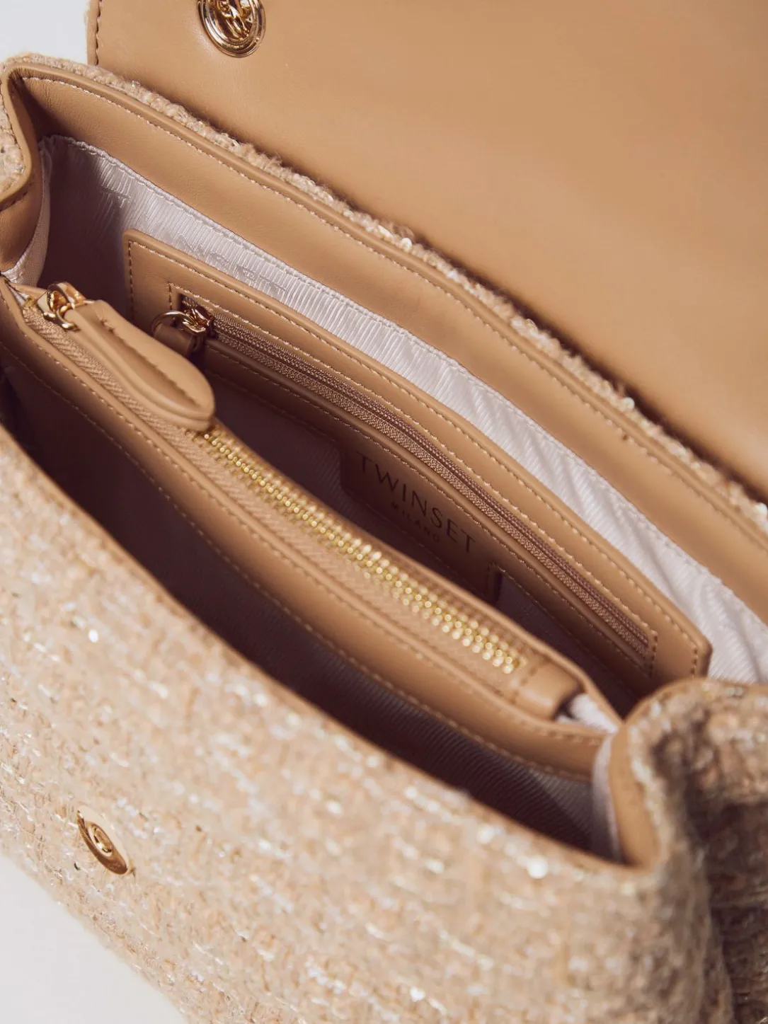 Borsa a tracolla 'Dreamy' in tweed Twinset