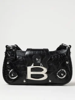 Borsa a tracolla Essex Balenciaga in pelle stampa cocco