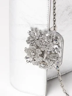 Borsa a tracolla mini in pelle laminata Roger Vivier